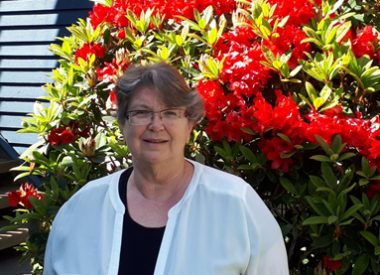 Diana Tindall in her Vancouver garden